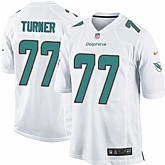 Nike Men & Women & Youth Dolphins #77 Turner White Team Color Game Jersey,baseball caps,new era cap wholesale,wholesale hats